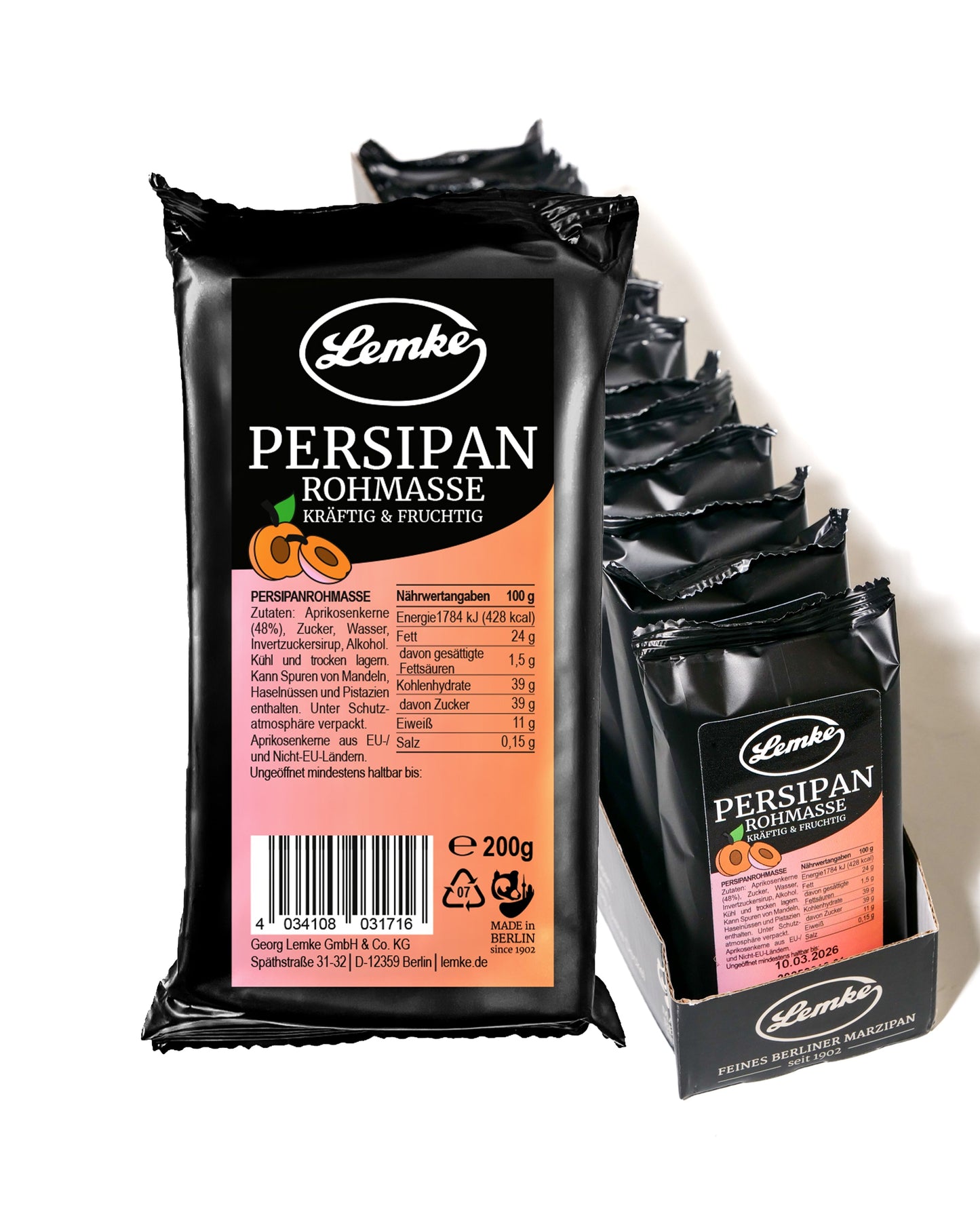 Persipanrohmasse Lemke Feines Berliner Marzipan & Mehr