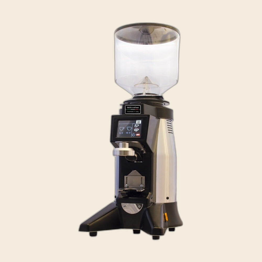 969 Touch On Demand 64/75 Espressomühle in Grau mit Touch-Display, freigestellt