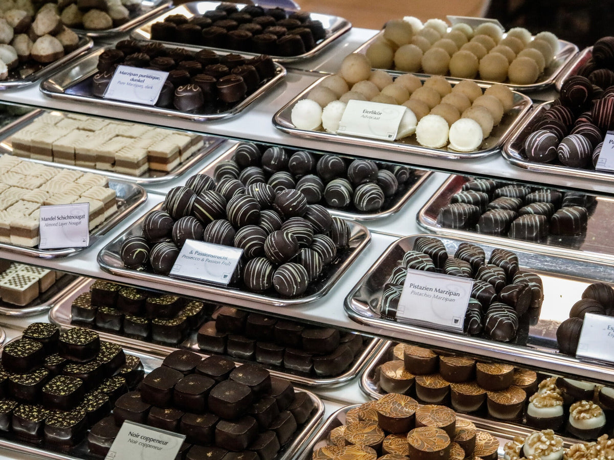 Pralinen-Theke bei Chocolat Tübingen