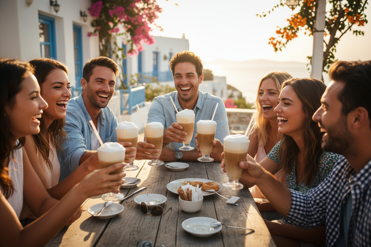 Griechischer Frappé – Der Sommerklassiker mit Seele | Chocolat Tübingen - Chocolat -der süße Laden-