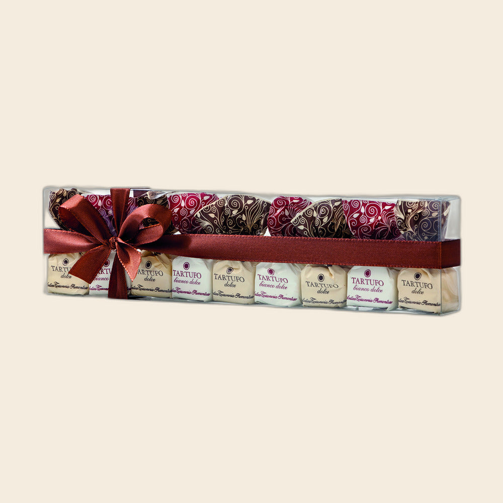 Tartufi Dolci Dark & White Box · 125 g von Antica Torroneria Piemontese, freigestellt
