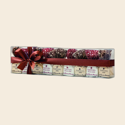 Tartufi Dolci Dark & White Box · 125 g von Antica Torroneria Piemontese, freigestellt