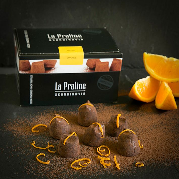 La Praline Chocolate Truffles Orange La Praline - Scandinavian Chocolate Art