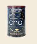 David Rio Black Rhino Cocoa Chai – 456 g Dose, freigestellt vor cremefarbenem Hintergrund