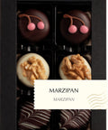 Coppeneur 6er Sélection Marzipan – Originalansicht der Pralinenauswahl (Herstellerbild)