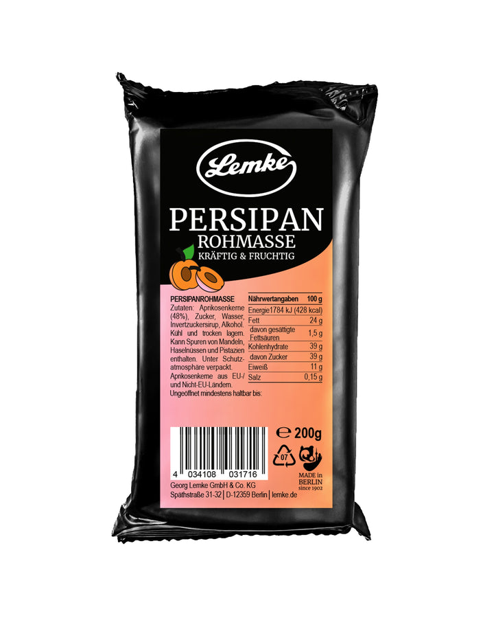 Persipanrohmasse Lemke Feines Berliner Marzipan & Mehr