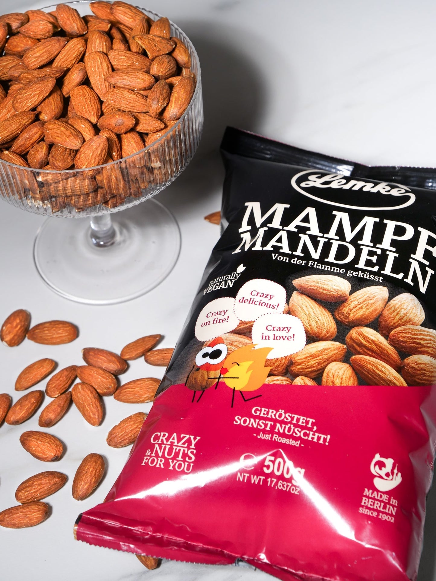 Mampfmandeln 500g Lemke Feines Berliner Marzipan & Mehr