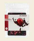 Cranberry – Tafelschokolade von Art of Chocolate, 120 g, freigestellt vor cremefarbenem Hintergrund