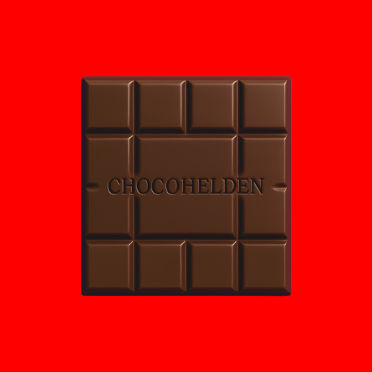 Vollmilch mit Erdbeere & Knall Knisterstück by Chocohelden
