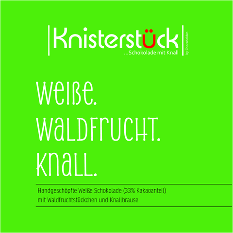 Weiße mit Waldfrucht & Knall Knisterstück by Chocohelden