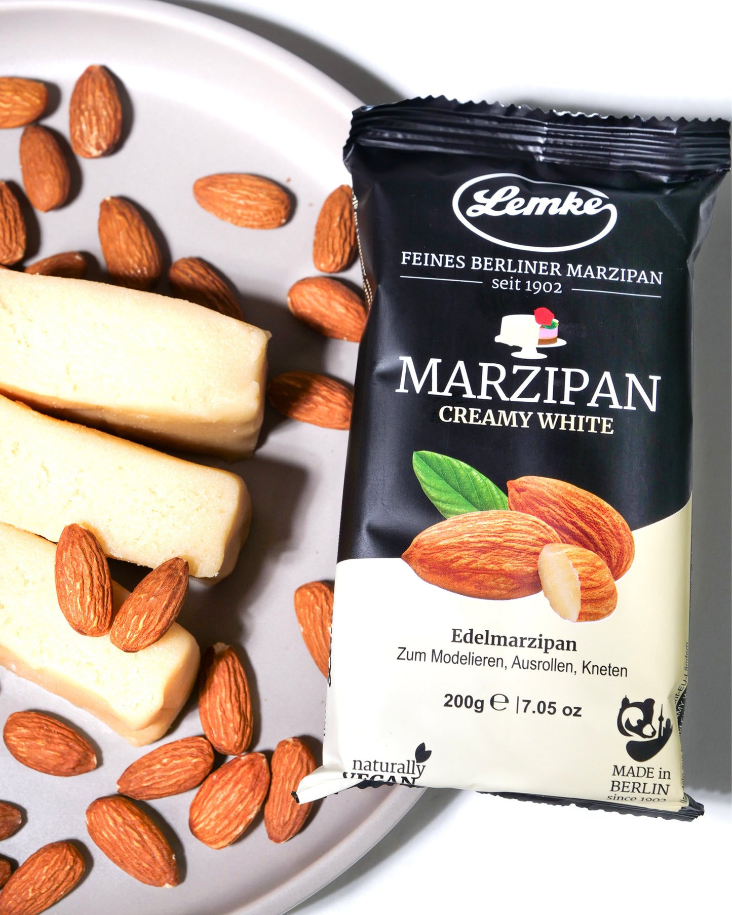 Marzipan Creamy White Lemke Feines Berliner Marzipan & Mehr
