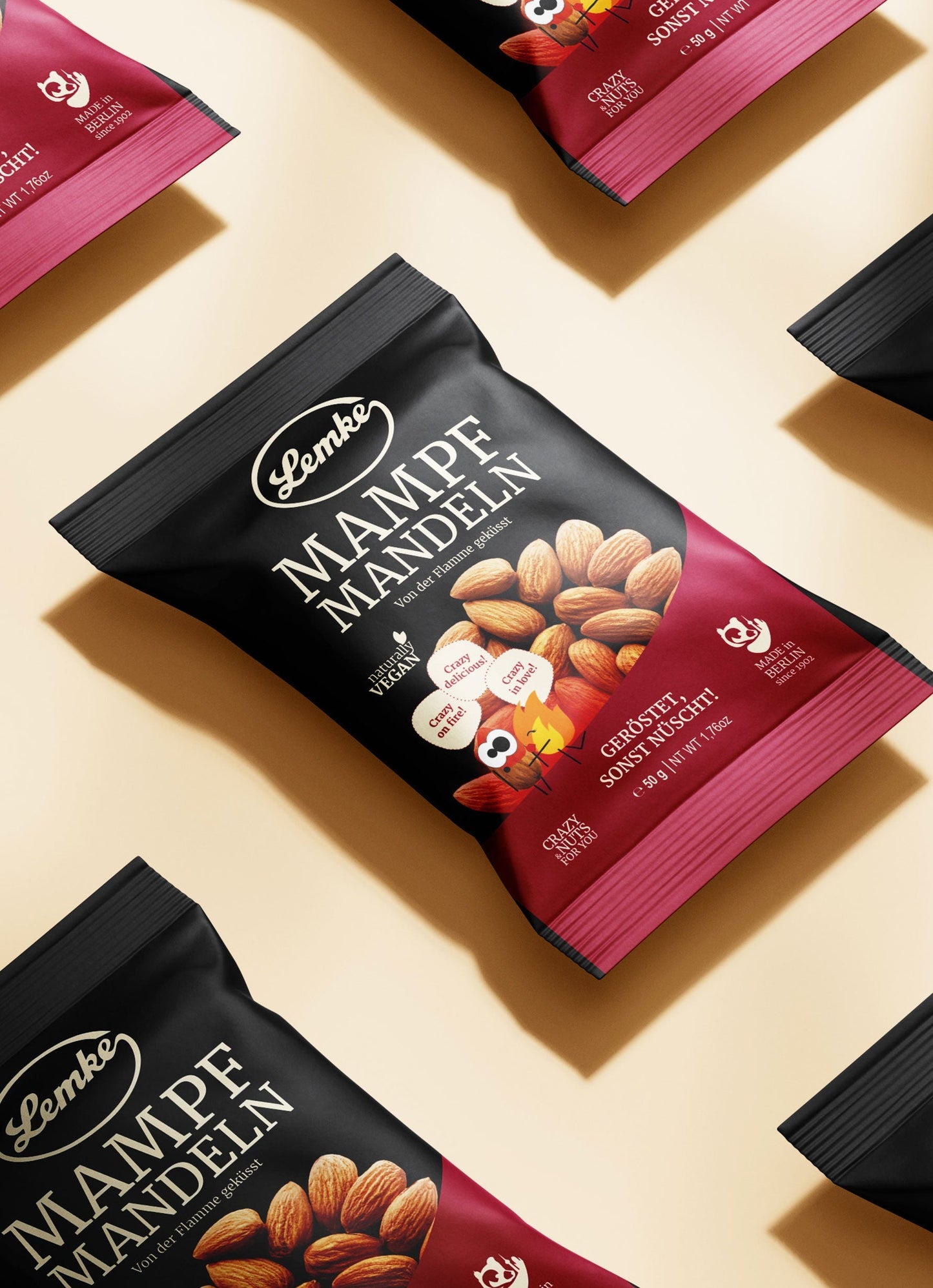 Mampfmandeln 50g Lemke Feines Berliner Marzipan & Mehr