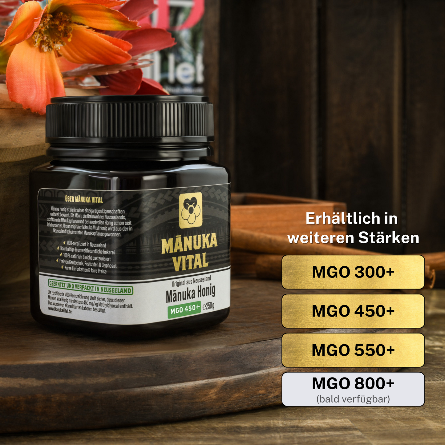 Manuka Honig MGO 450+, 250g ManukaWelt