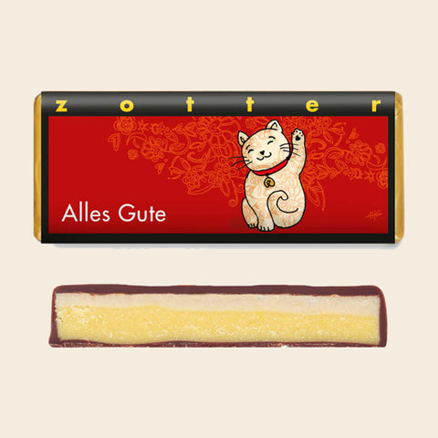 Alles Gute – handgeschöpfte Schokolade von Zotter