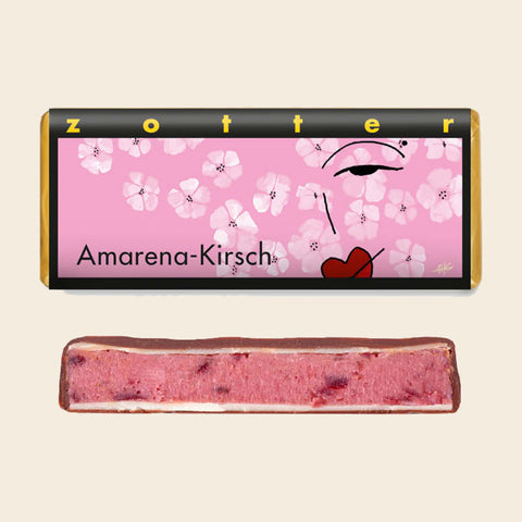 Amarena-Kirsch – handgeschöpfte Schokolade von Zotter