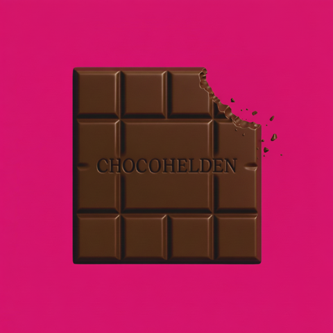 Vollmilch mit Sauerkirsche & Knall Knisterstück by Chocohelden