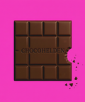 Zartbitter mit Himbeere & Knall Knisterstück by Chocohelden