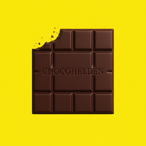 Zartbitter mit Zitrone & Knall Knisterstück by Chocohelden