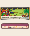 Beeren + Knuspernougat – handgeschöpfte Schokolade von Zotter, freigestellt