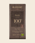 BLANXART Cacao Ecológico 100% – Schokoladentafel 75 g, freigestellt auf Creme