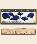 Blauer Krachmohn – handgeschöpfte Schokolade von Zotter