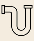 Symbol Siphonrohr für das Abwasser-Kit (E8559) der Elba Gentile Espressomaschine