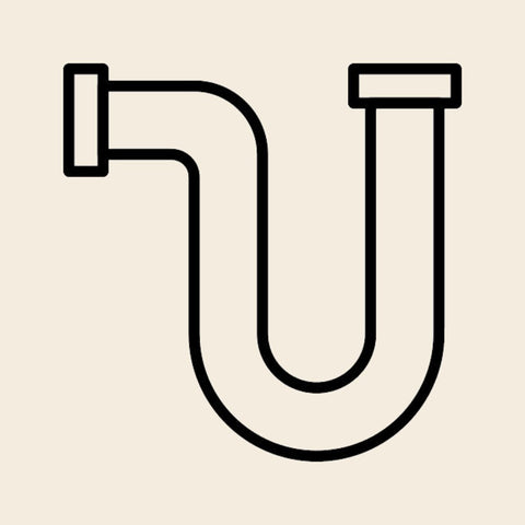 Symbol Siphonrohr für das Abwasser-Kit (E8559) der Elba Gentile Espressomaschine