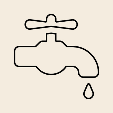 Symbol Wasserhahn für den Festwasseranschluss (E8558) der Elba Gentile Espressomaschine