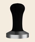 Elba Espresso-Tamper mit schwarzem Holzgriff, freigestellt