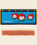 Erdbeeren – handgeschöpfte Schokolade von Zotter, freigestellt