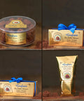 Goufrais Genuss-Set: Rundbox 500 g, Box 250 g, Box 150 g und Goldtüte 150 g von Goufrais