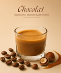 Chocolat Brasilien Yellow Bourbon mit Kaffee, Kaffeebohnen, Haselnuss und Karamell