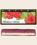 Hibiskus + Minze – handgeschöpfte Schokolade von Zotter, freigestellt