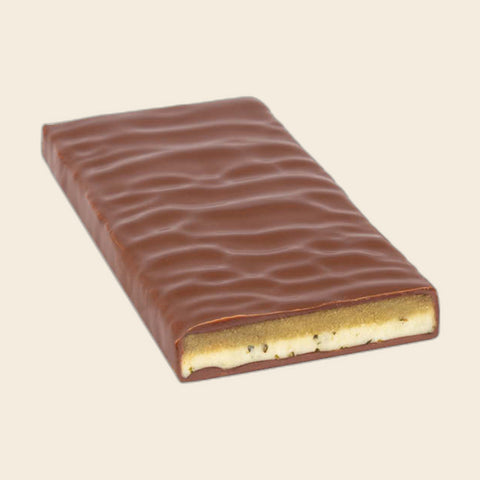 Holunderblüten / Marzipan / Minze – handgeschöpfte Schokolade von Zotter – weitere Ansicht, freigestellt