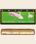 Holunderblüten / Marzipan / Minze – handgeschöpfte Schokolade von Zotter
