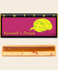 Karamell + Zitrone – handgeschöpfte Schokolade von Zotter