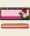 Kirsch auf Nusswaffel – handgeschöpfte Schokolade von Zotter