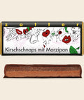 Kirschschnaps mit Marzipan – handgeschöpfte Schokolade von Zotter, freigestellt