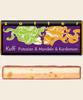 »Kulfi« Pistazien, Mandeln und Kardamom – handgeschöpfte Schokolade von Zotter
