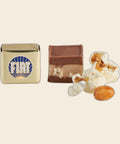 Cremino Fiat Popcorn – Lose Ware von Majani – Packung freigestellt auf cremefarbenem Hintergrund