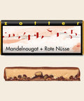 Mandelnougat + Rote Nüsse – handgeschöpfte Schokolade von Zotter