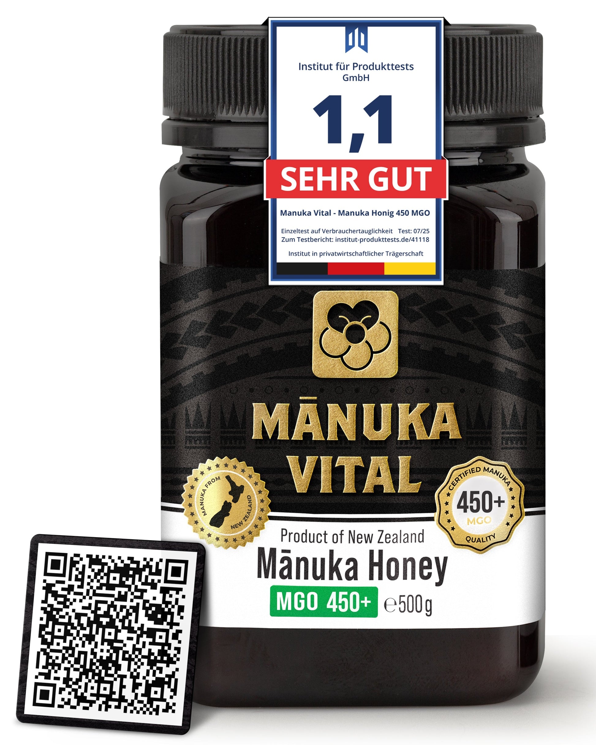 Manuka Honig MGO 450+, 500g ManukaWelt