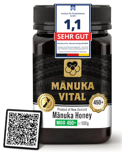 Manuka Honig MGO 450+, 500g ManukaWelt