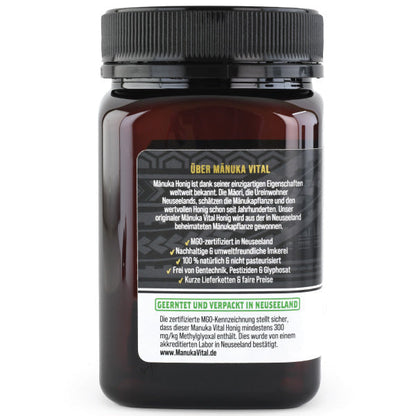 Manuka Honig MGO 300+, 500g ManukaWelt