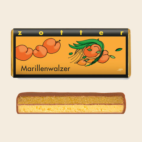 Marillenwalzer – handgeschöpfte Schokolade von Zotter