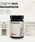 Premium Manuka-Honig MGO 800+ im lichtundurchlässigen Glas manuarahoney
