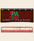 Mohn & Kirsche – handgeschöpfte Schokolade von Zotter, freigestellt
