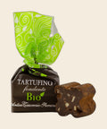 Organic Tartufini Dark von Antica Torroneria Piemontese, freigestellt