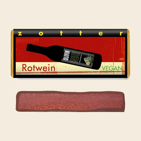 Rotwein VEGAN – handgeschöpfte Schokolade von Zotter
