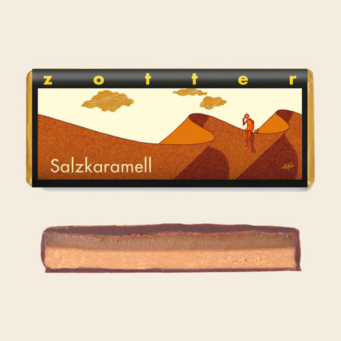 Salzkaramell – handgeschöpfte Schokolade von Zotter